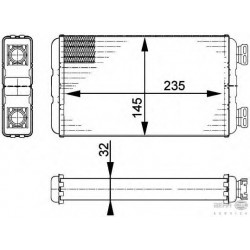 Interior Heat Exchanger RENAULT Behr 8FH351313011 Interior Heat Exchanger RENAULT Behr 8FH351313011
