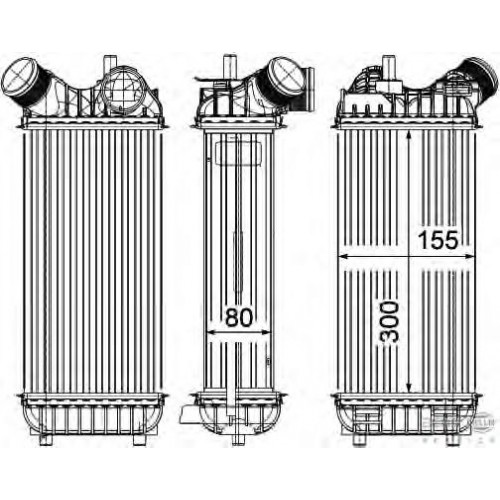 Charger Intercooler FORD Behr 8ML376755611