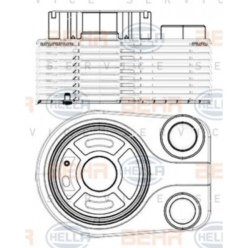 Engine Oil Cooler RENAULT Behr 8MO376797121