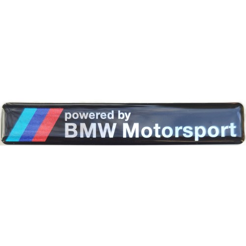 2x Powered by BMW Motorsport Emblem Sticker Logo Decal