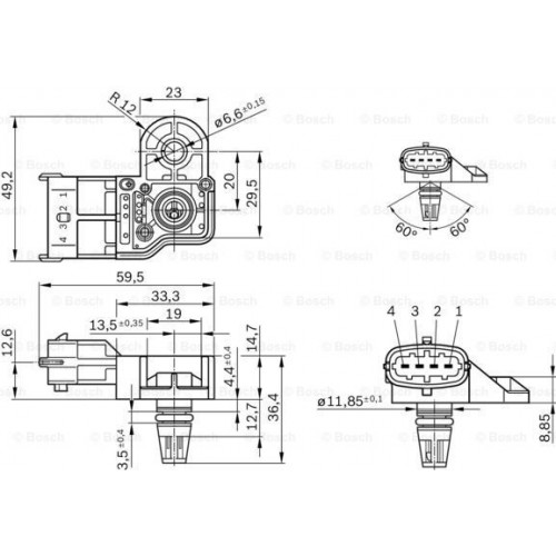 Bosch Pressure Sensor 0261230280