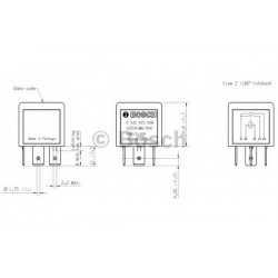 Relay 24V 5 Pin MAN MERCEDES Bosch 0332015008 Relay 24V 5 Pin MAN MERCEDES Bosch 0332015008