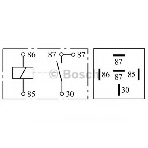 Relay 24V 20A 5 Pin MAN MERCEDES O 317 Bosch 0332019203