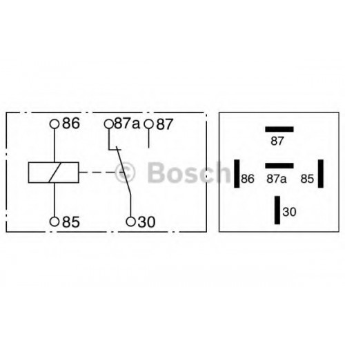Relay 24V 10/20A 5 Pin Bosch 0332209203