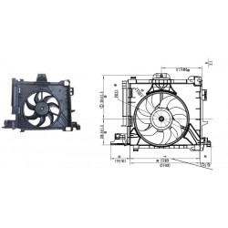 Bosch Radiator Fan Motor 0986338107