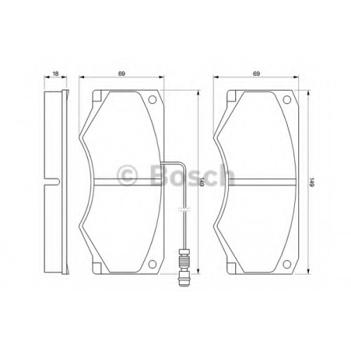 Bosch Brake Pad (Front) 0986424176