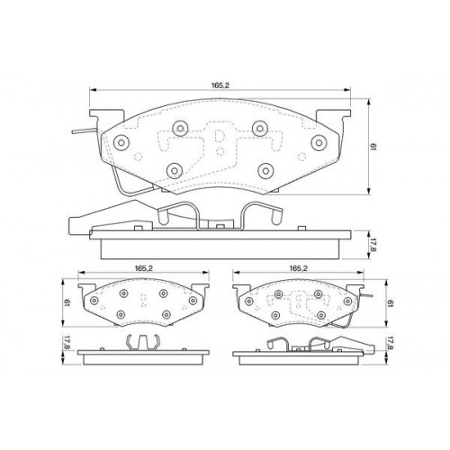 Bosch Brake Pad (Front) 0986424271