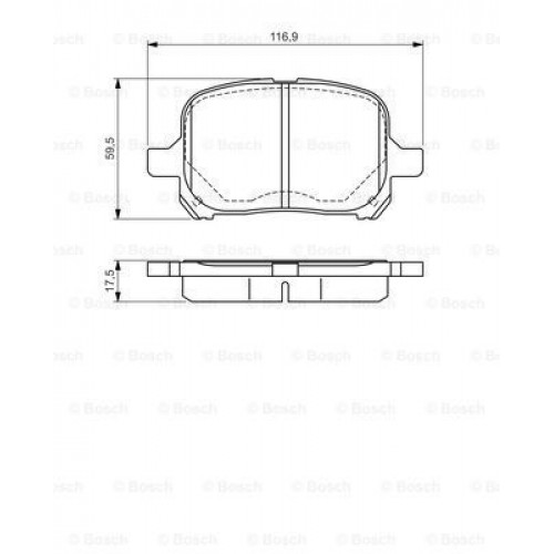 Bosch Brake Pad (Front) 0986424639 Bosch Brake Pad (Front) 0986424639