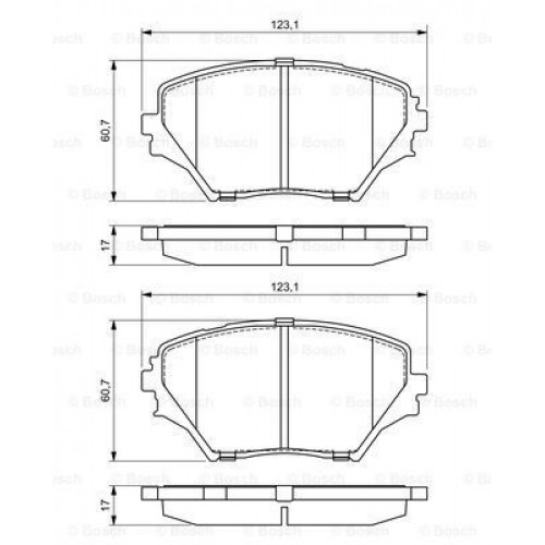 Bosch Brake Pad (Front) 0986424719 Bosch Brake Pad (Front) 0986424719