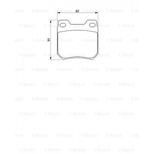 Bosch Brake Pad (Rear) 0986424754