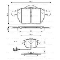 Bosch Brake Pad (Front) 0986460937