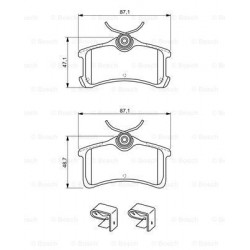 Bosch Brake Pad (Rear) 0986494274
