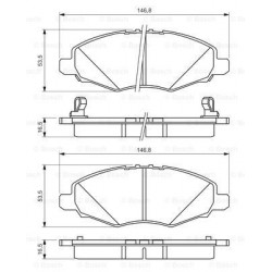 Bosch Brake Pad (Front) 0986494326