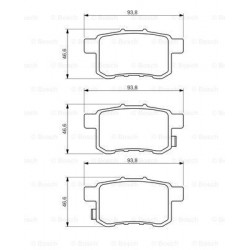 Bosch Brake Pad (Rear) 0986494338