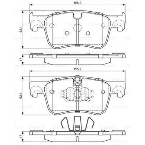 Bosch Brake Pad (Front) 0986494695 Bosch Brake Pad (Front) 0986494695