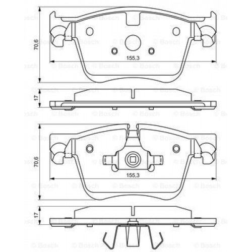 Bosch Brake Pad (Front) 0986494696 Bosch Brake Pad (Front) 0986494696