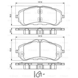 Bosch Brake Pad (Front) 0986494714