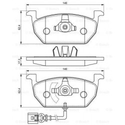 Bosch Brake Pad (Front) 0986494721