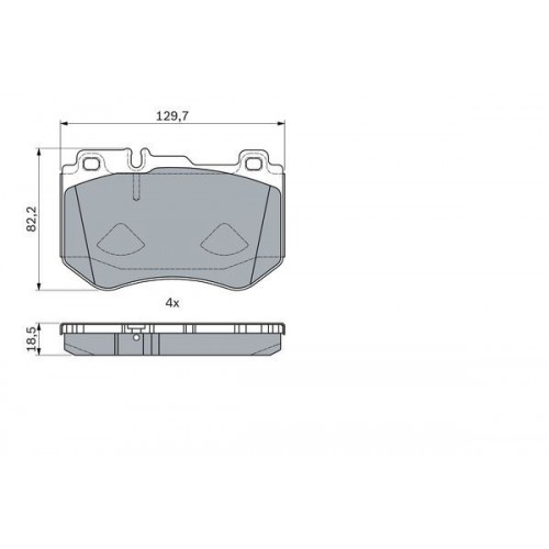 Bosch Brake Pad (Front) 0986494777 Bosch Brake Pad (Front) 0986494777