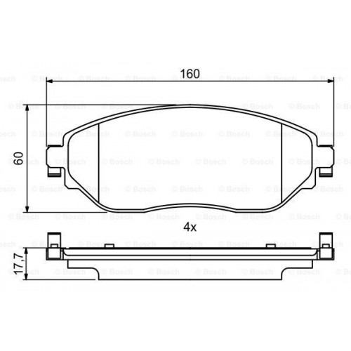 Bosch Brake Pad (Front) 0986494817