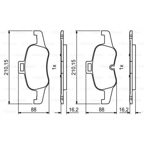 Bosch Brake Pad (Front) 0986494820