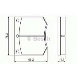 Bosch Brake Pad (Front) 0986495079