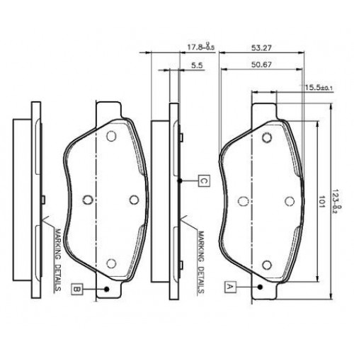 Bosch Brake Pad (Front) 0986495102 Bosch Brake Pad (Front) 0986495102
