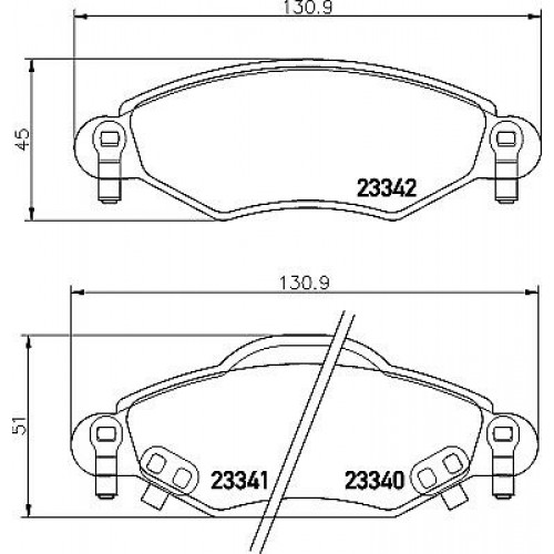 Bosch Brake Pad (Front) 0986495243