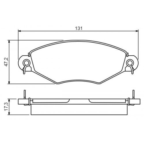 Bosch Brake Pad (Front) 0986495260