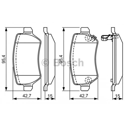 Bosch Brake Pad (Front) 0986495319 Bosch Brake Pad (Front) 0986495319