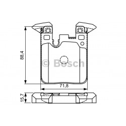 Bosch Brake Pad (Front) 0986495335