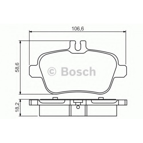 Bosch Brake Pad (Rear) 0986495348 Bosch Brake Pad (Rear) 0986495348