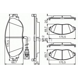 Bosch Brake Pad (Front) 0986495350