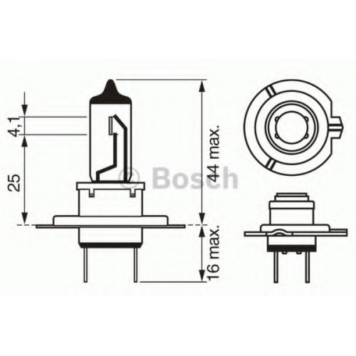 Bulb 12V H7 55W PX26D Bosch 1987302071