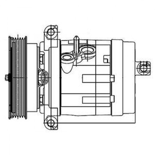 Air Condition Compressor Delphi TSP0155984