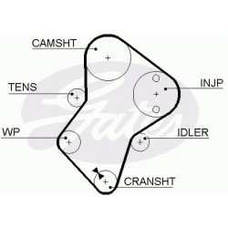 Timing Belt  Gates 5049 Timing Belt  Gates 5049