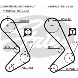 Timing Belt  Gates 5059XS Timing Belt  Gates 5059XS