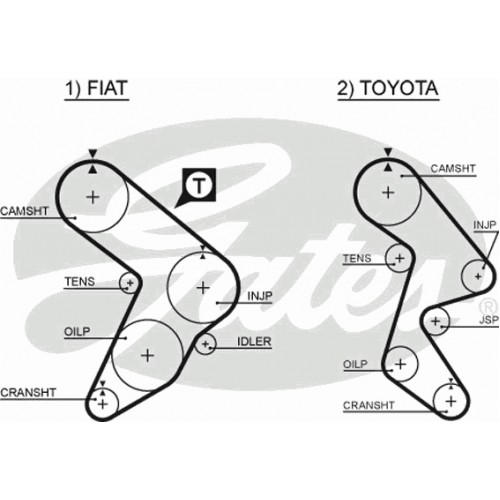 Timing Belt  Gates 5066