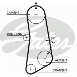 Timing Belt  Gates 5089 Timing Belt  Gates 5089