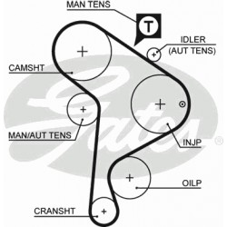 Timing Belt  Gates 5223XS