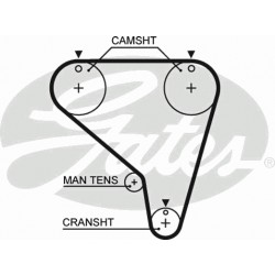 Timing Belt  Gates 5266XS Timing Belt  Gates 5266XS