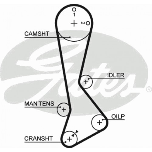 Timing Belt  Gates 5270XS