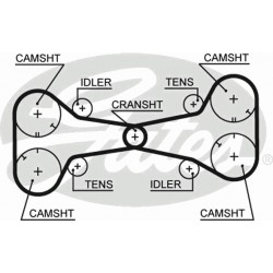 Timing Belt  Gates 5312
