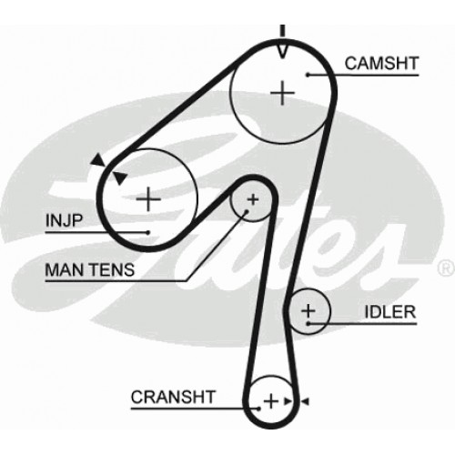 Timing Belt  Gates 5320XS