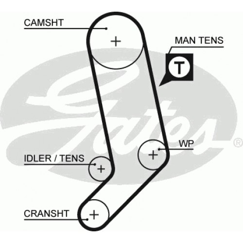 Timing Belt  Gates 5323XS