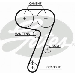 Timing Belt  Gates 5336 Timing Belt  Gates 5336