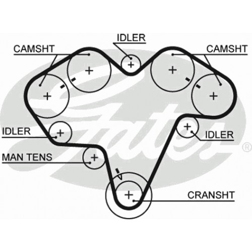 Timing Belt  Gates 5475