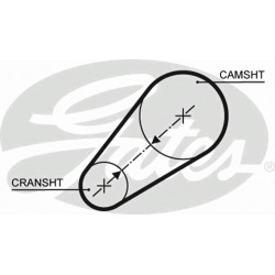 Timing Belt  Gates 5498XS Timing Belt  Gates 5498XS
