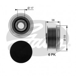 Alternator Freewheel Clutch Gates OAP7039 Alternator Freewheel Clutch Gates OAP7039