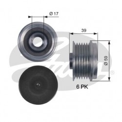 Alternator Freewheel Clutch Gates OAP7113 Alternator Freewheel Clutch Gates OAP7113